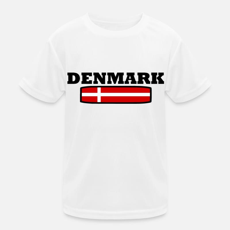 dänemark Kinder Funktions-T-Shirt