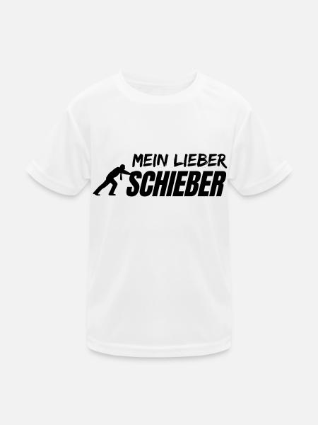 MEIN LIEBER Schieber - Kinder Funktions-T-Shirt - Weiß - Vorne