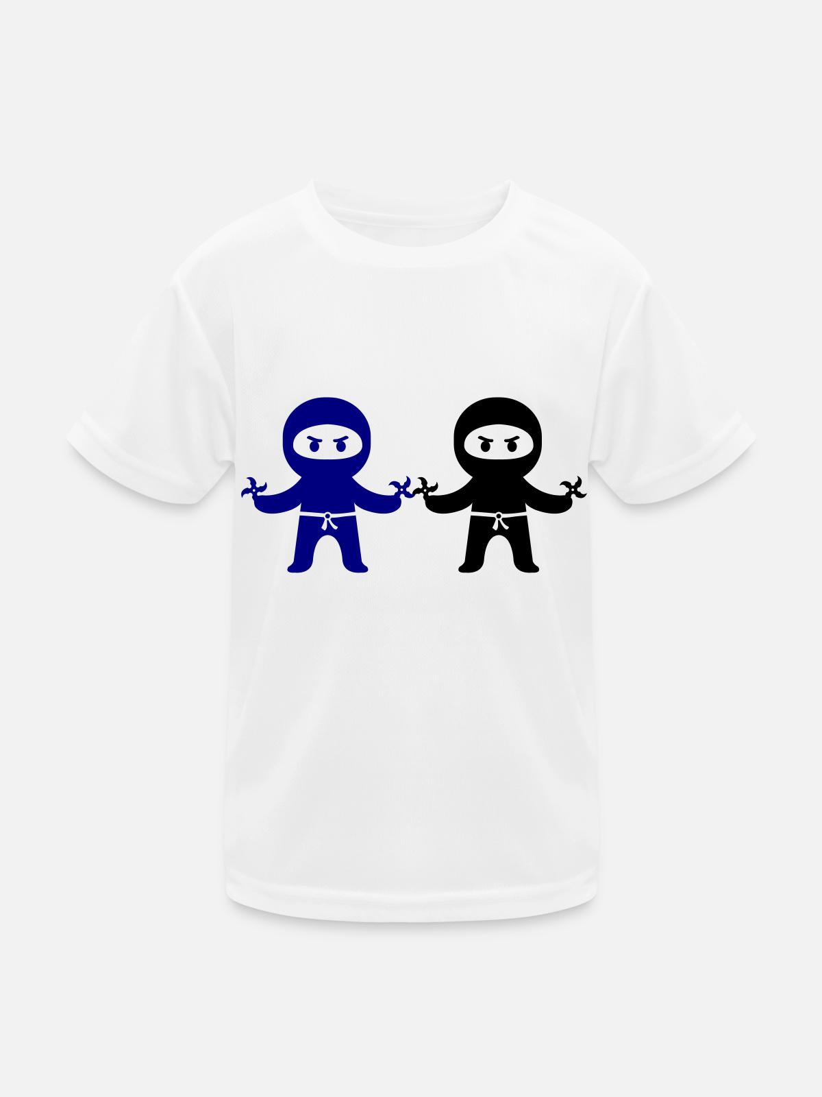 Ninjas - T-shirt sport Enfant - blanc - Devant