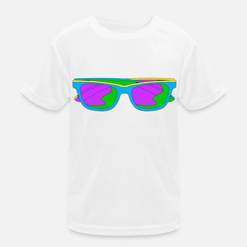 Neonbrille Trippy Techno Color Kinder Funktions-T-Shirt