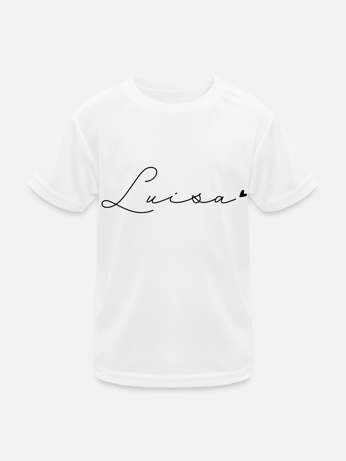 Name Luisa - Kids Functional T-Shirt - white - Front