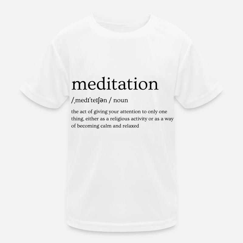 La méditation expliquée : sa signification T-shirt sport Enfant