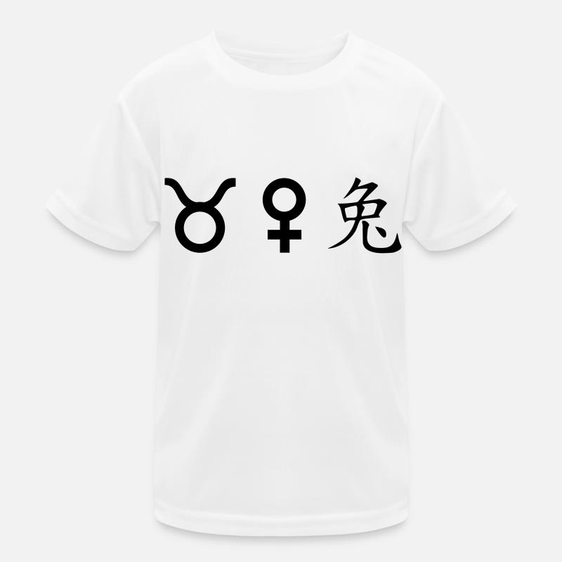 Taurus Venus Rabbit Kids Functional T-Shirt