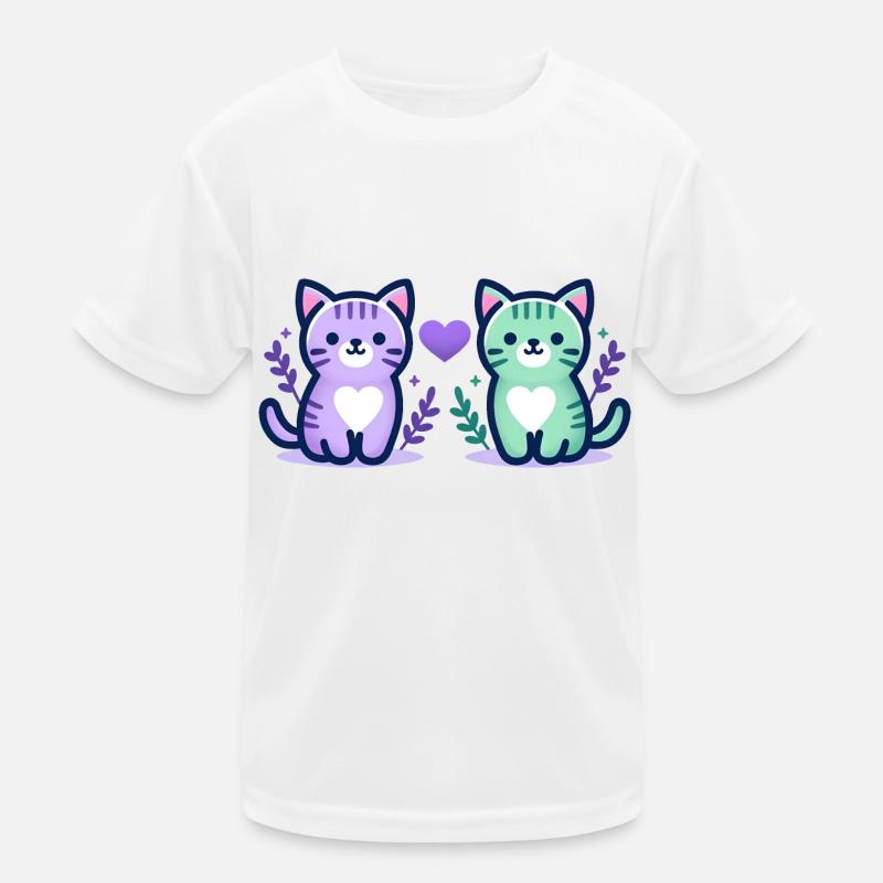 Amour des chats T-shirt sport Enfant