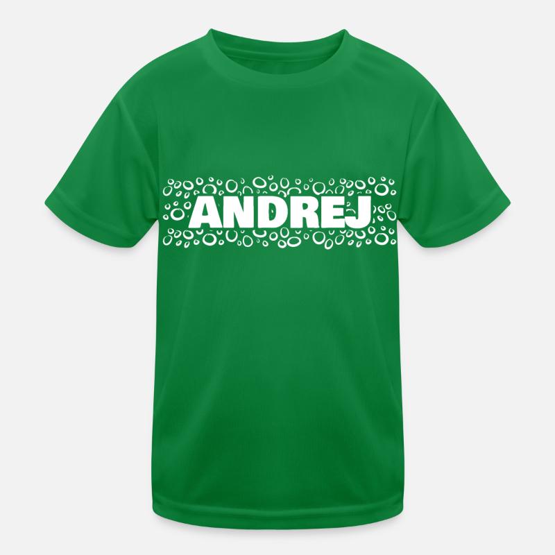 First name Andrej Kids Functional T-Shirt