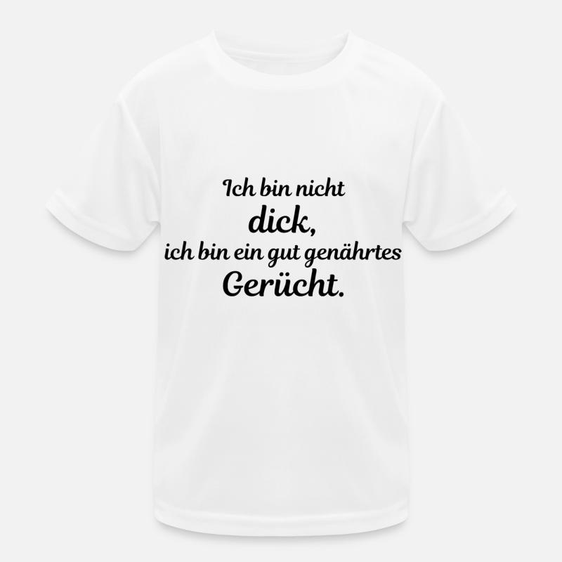 Ich bin nicht dick Kinder Funktions-T-Shirt