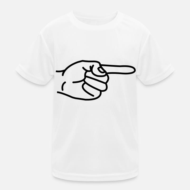 Zeigefinger Kinder Funktions-T-Shirt