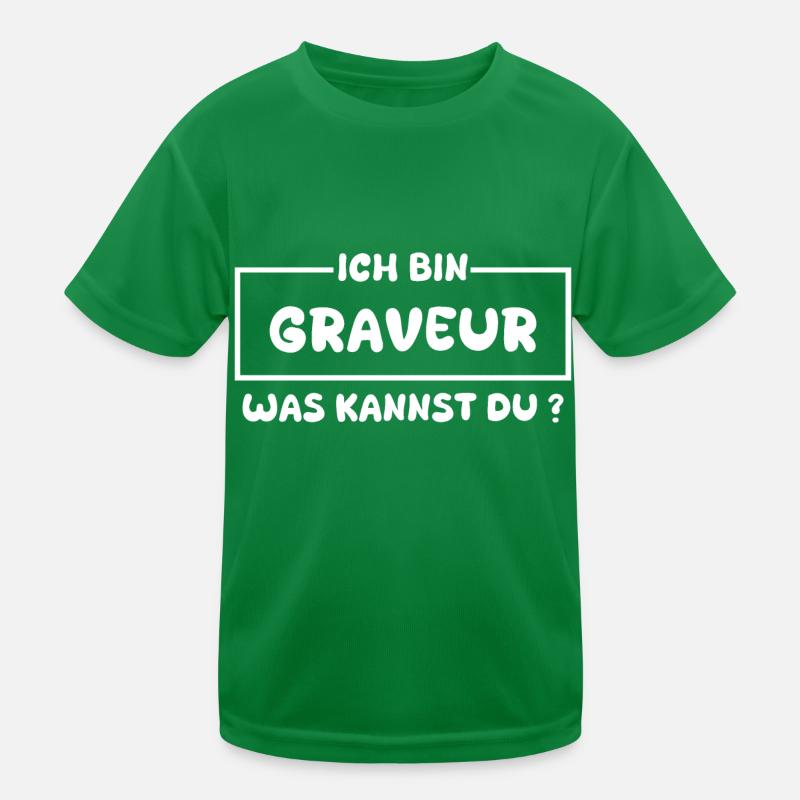 Profession : Graveur T-shirt sport Enfant