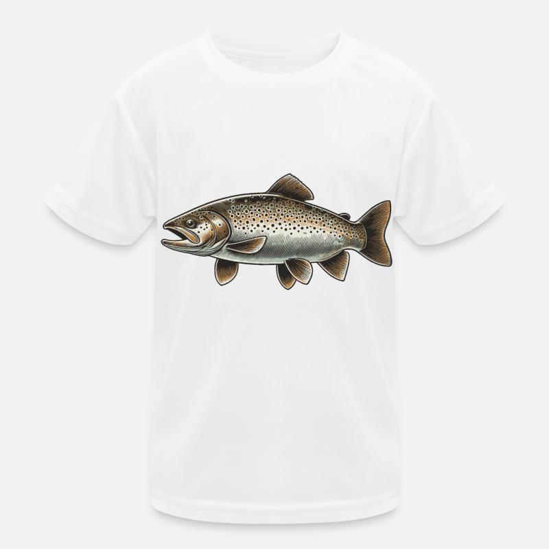 Forelle Kinder Funktions-T-Shirt