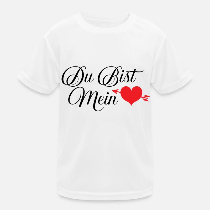 Du bist mein Herz Kinder Funktions-T-Shirt