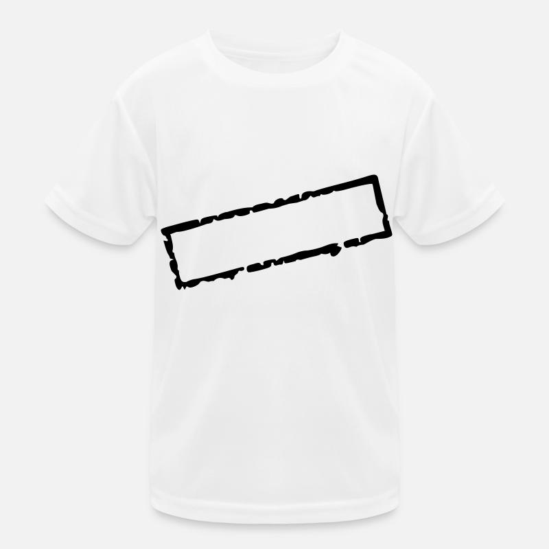 stamp_I_vec_1 en - Kids Functional T-Shirt - white