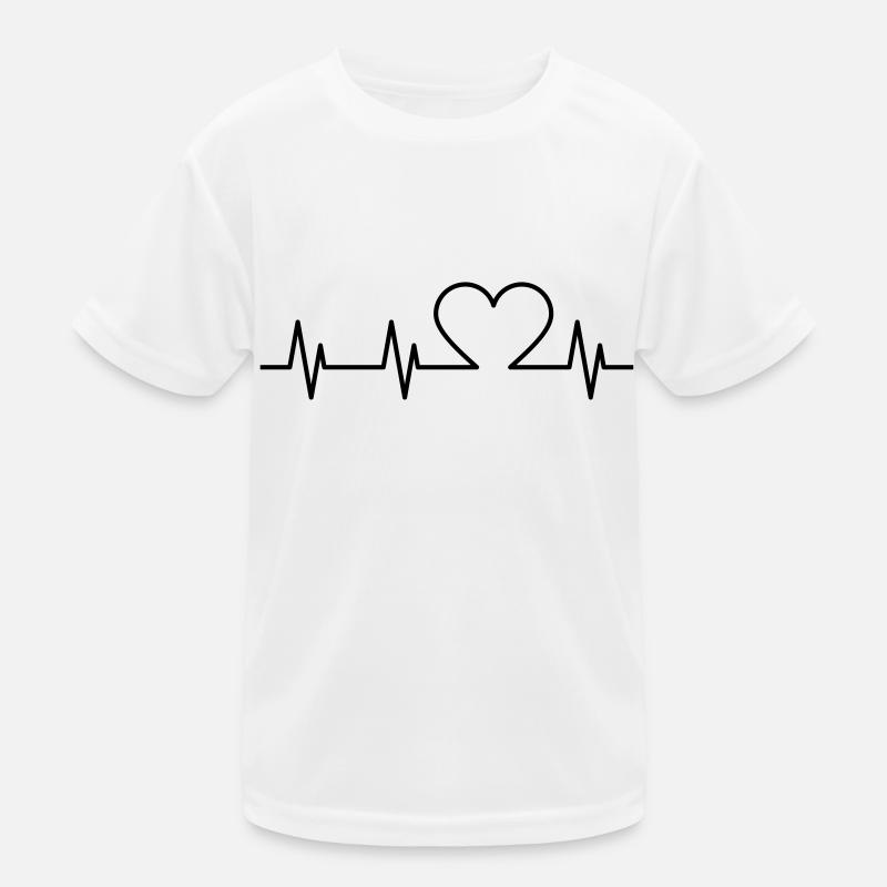 Herzschlag Kinder Funktions-T-Shirt