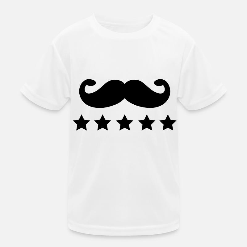 mustache Kids Functional T-Shirt