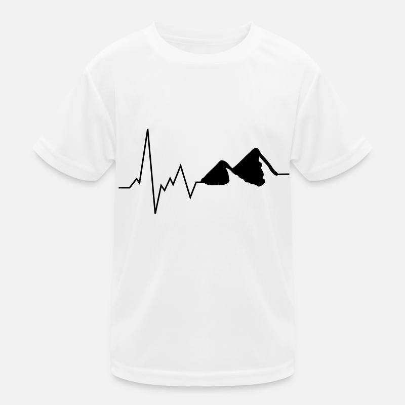 heartbeat mountains Kids Functional T-Shirt