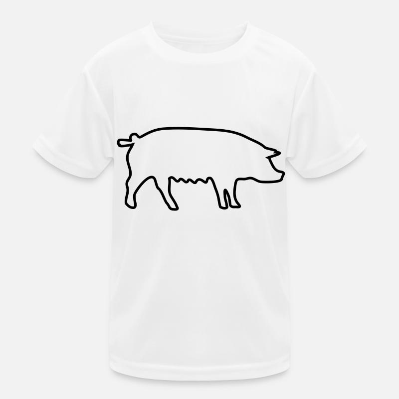 schwein Kinder Funktions-T-Shirt