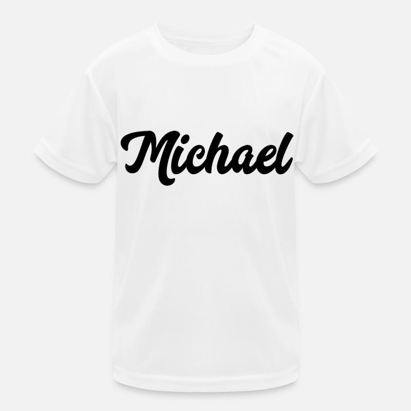 Michael benutzerdefinierte Text Geburtstagsname Kinder Funktions-T-Shirt