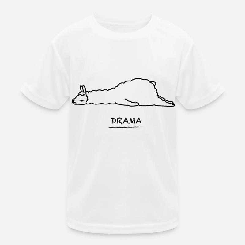 DRAMA (llama) Kids Functional T-Shirt