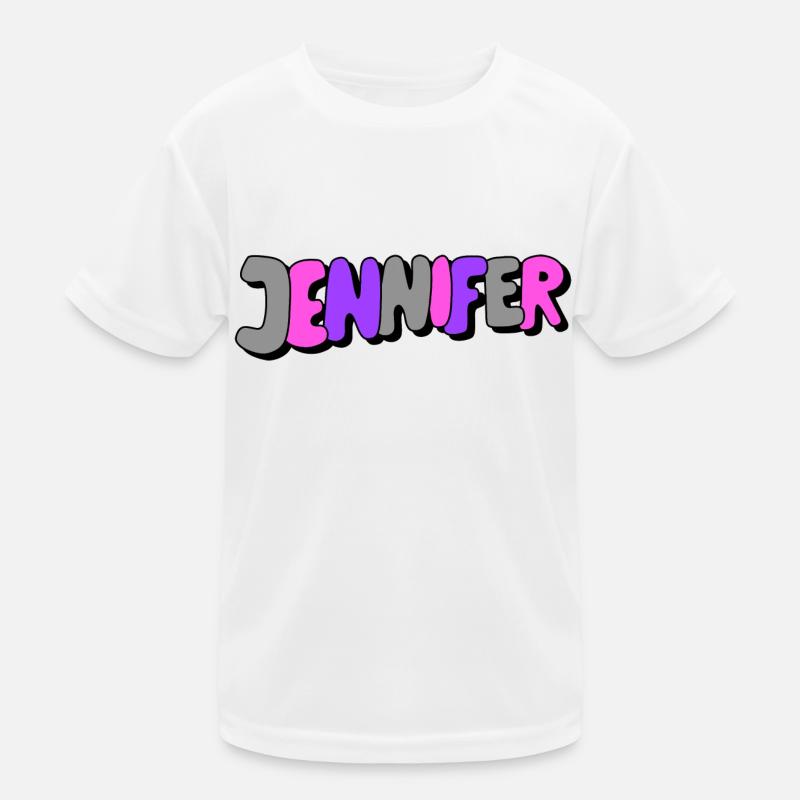 Jennifer - Kids Functional T-Shirt - white