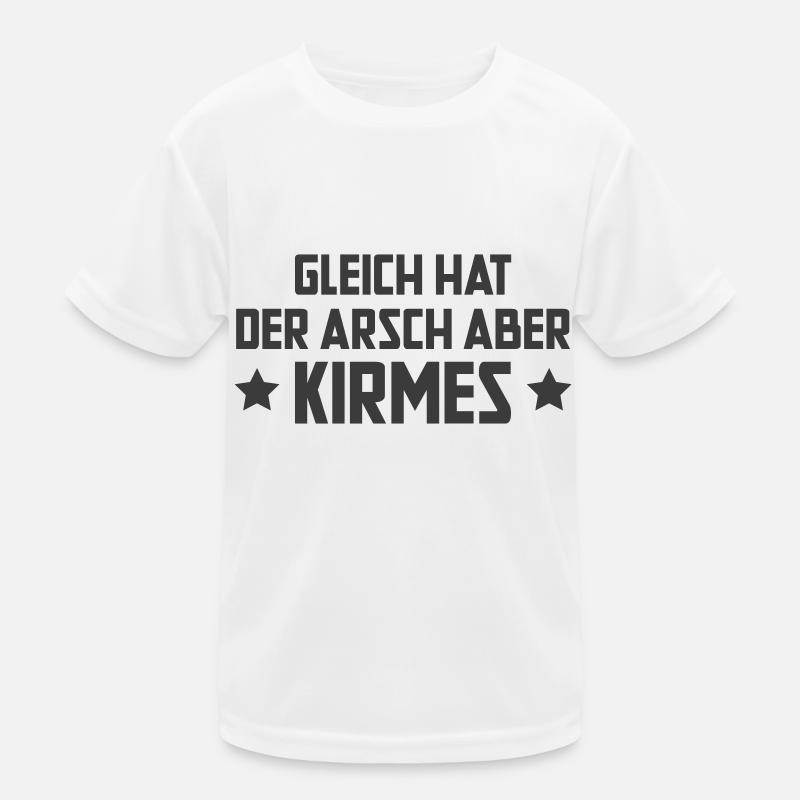 Kirmes - Kinder Funktions-T-Shirt - Weiß