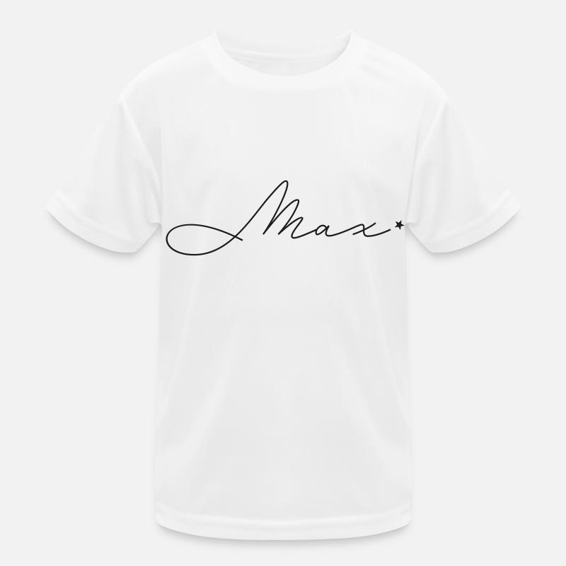 Name Max Kinder Funktions-T-Shirt