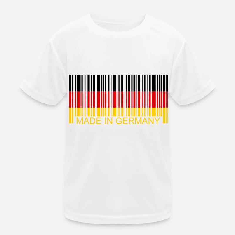 Barcode Made in Germany Kinder Funktions-T-Shirt