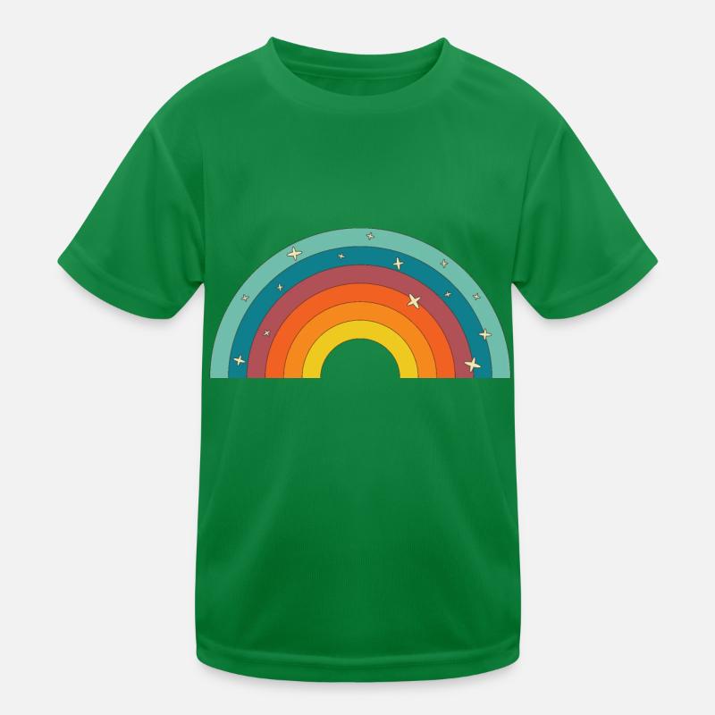 Arc-en-Ciel Rétro T-shirt sport Enfant
