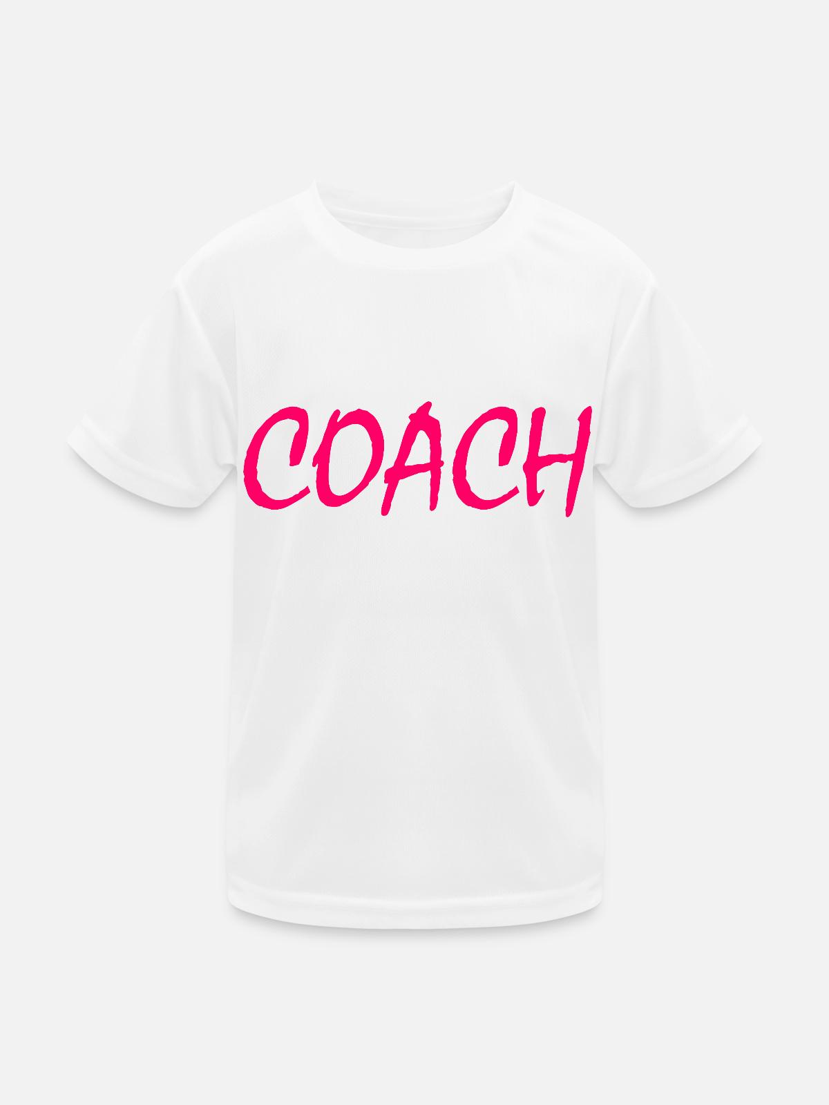 COACH - Kinder Funktions-T-Shirt - Weiß - Vorne