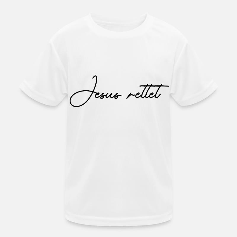 Jesus rettet Kinder Funktions-T-Shirt