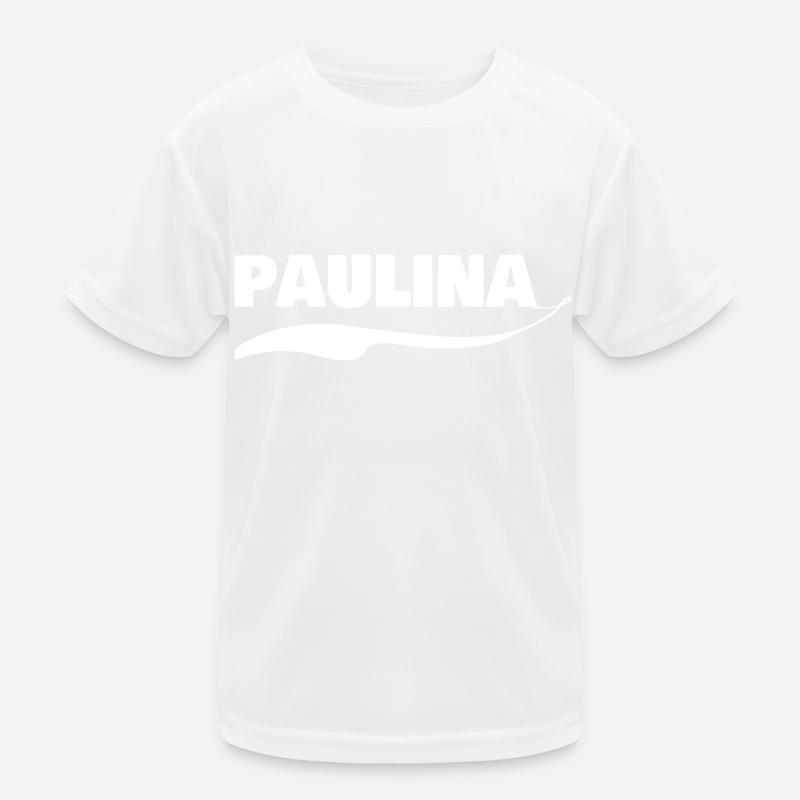 First name Paulina Kids Functional T-Shirt