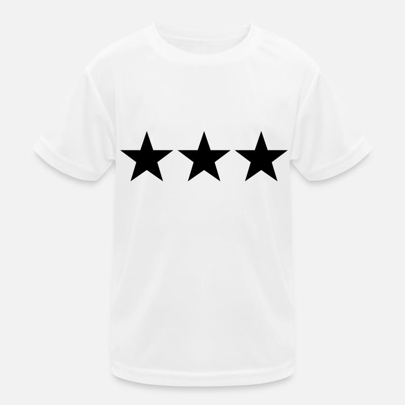 3 stars Kinder Funktions-T-Shirt