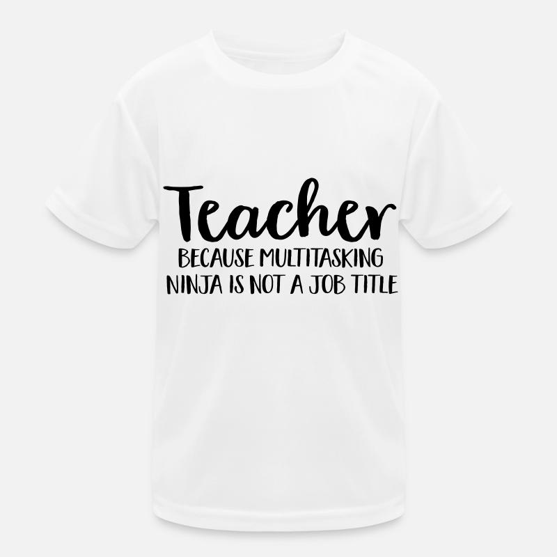 Lehrer - Kinder Funktions-T-Shirt - Weiß