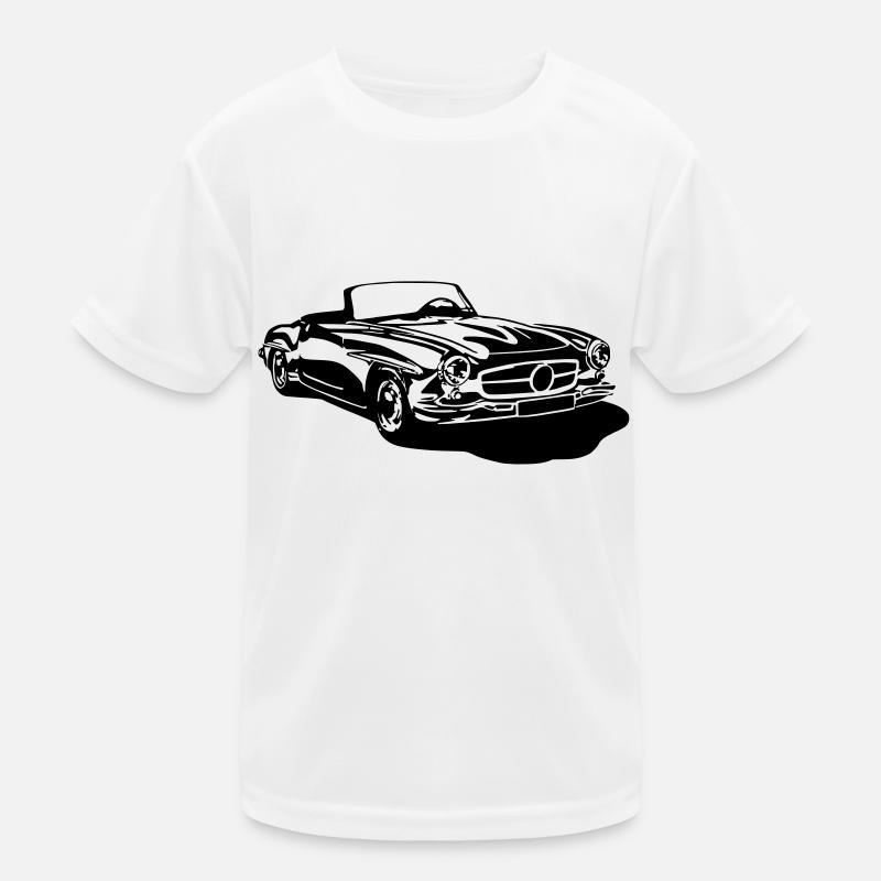 Vektorgrafik - Kinder Funktions-T-Shirt - Weiß