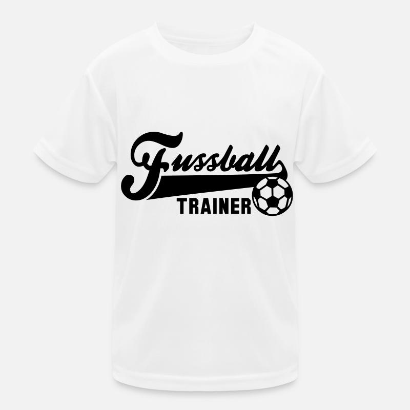 Fussball TRAINER Kinder Funktions-T-Shirt