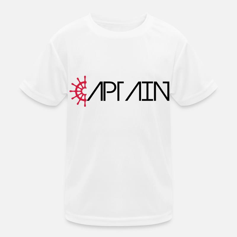 Captain Logo Kinder Funktions-T-Shirt