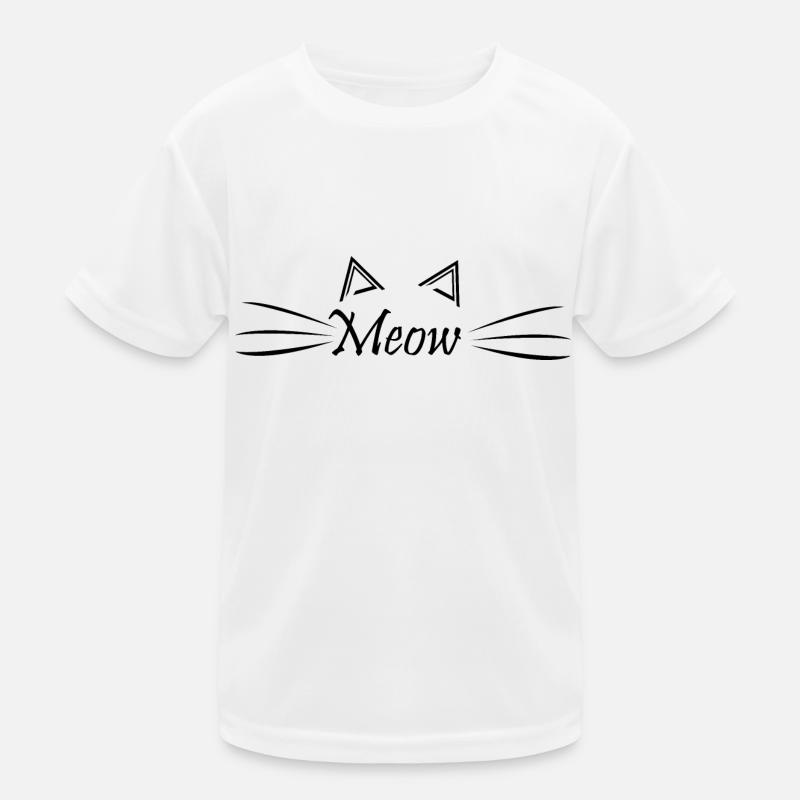 Cat Katze Kinder Funktions-T-Shirt