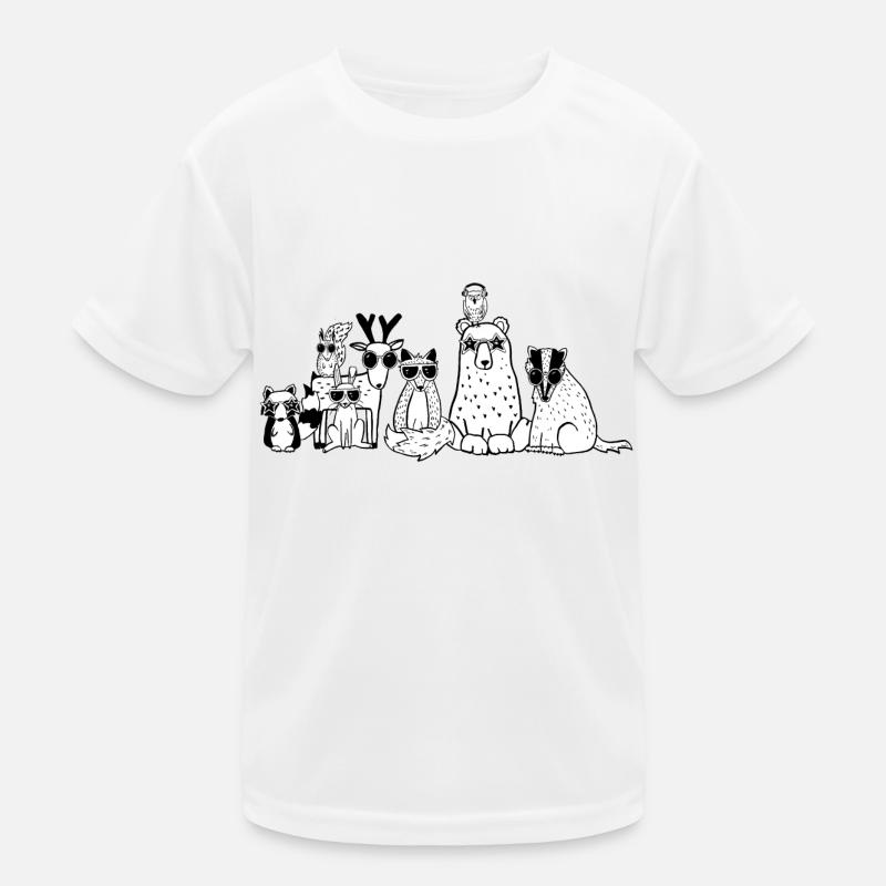 Cool animals from the forest Kids Functional T-Shirt