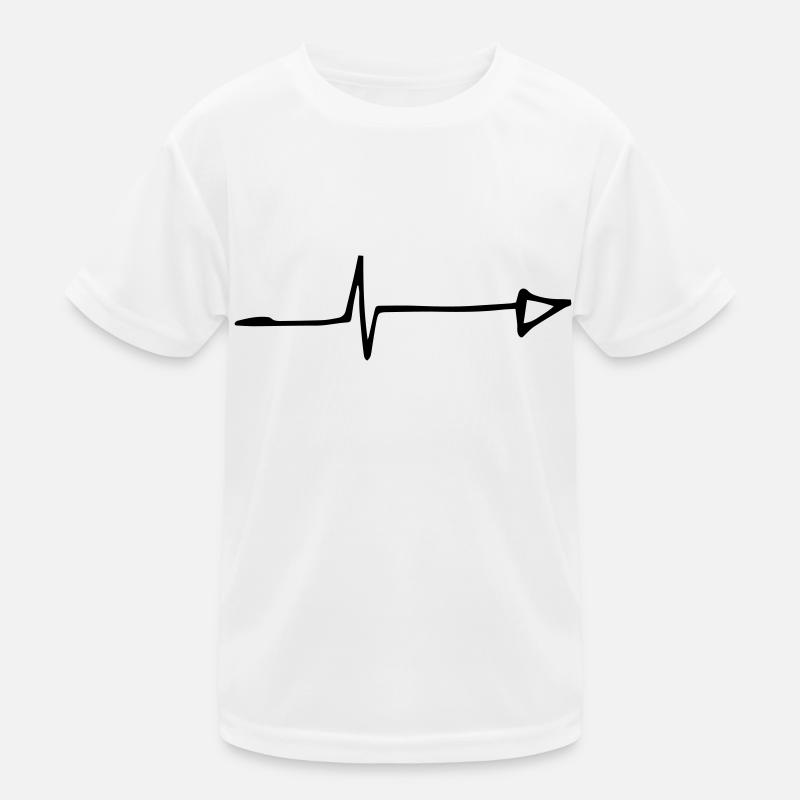 flèche droite battement de coeur flèches T-shirt sport Enfant