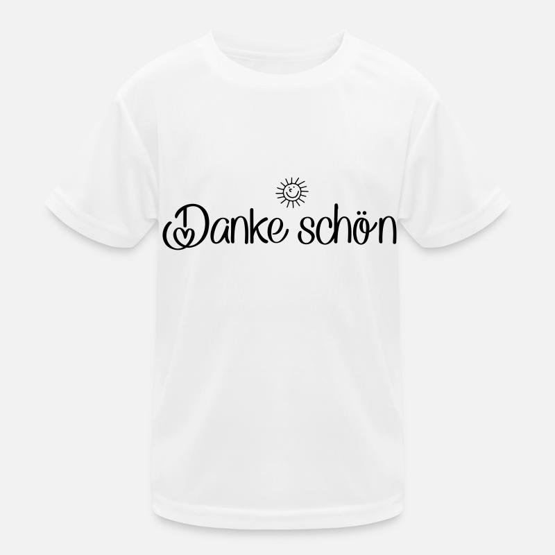 Danke schön Kinder Funktions-T-Shirt