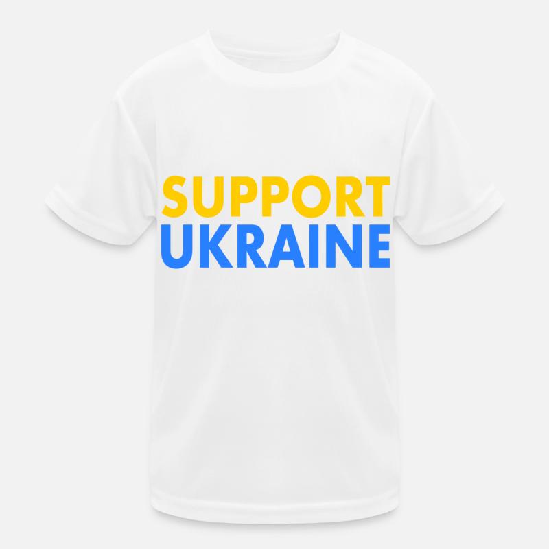 Support ukraine Kinder Funktions-T-Shirt