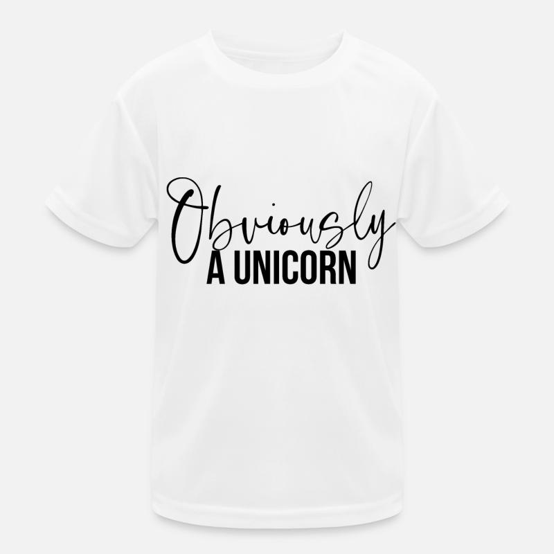 Offensichtlich ein Einhorn Mädchen Kinder Funktions-T-Shirt