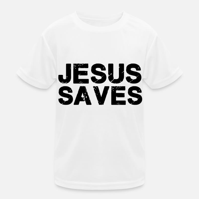 Jesus saves Kids Functional T-Shirt