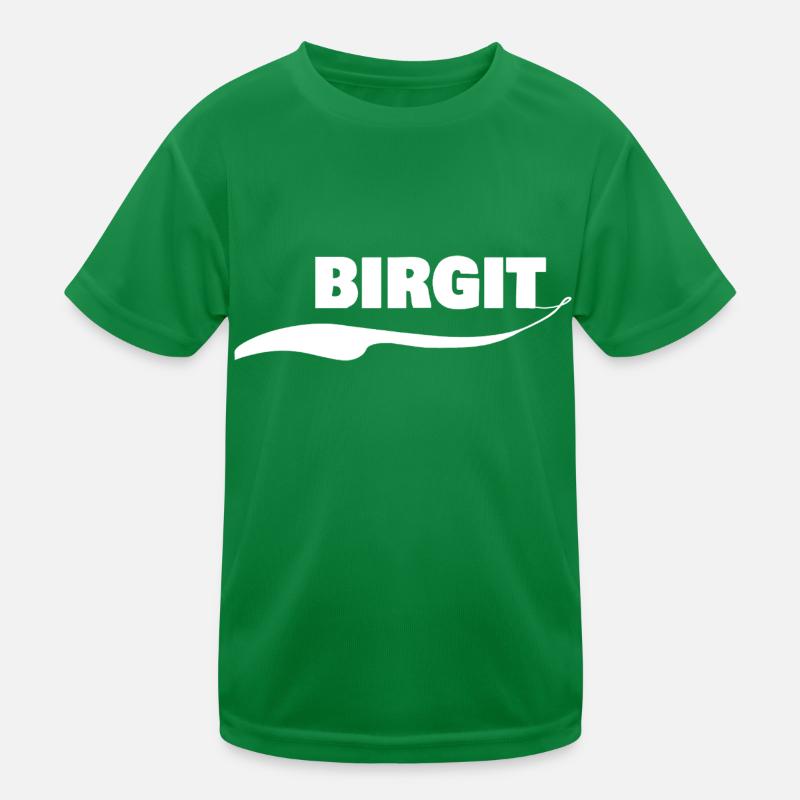 Vorname Birgit Kinder Funktions-T-Shirt