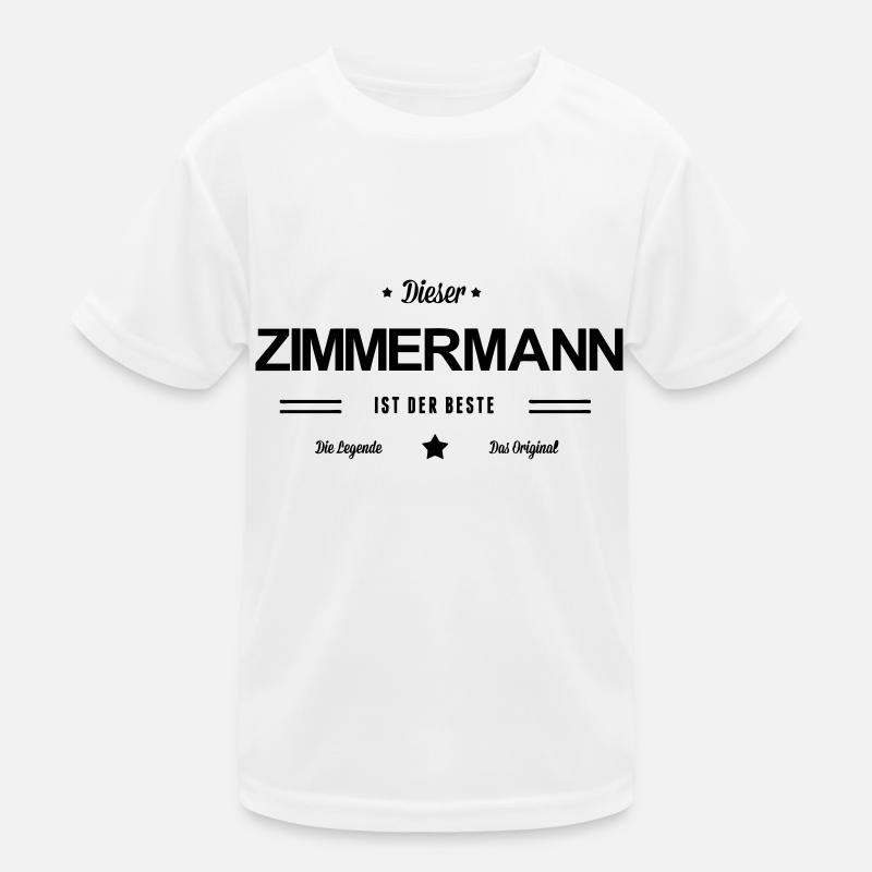 Bester Zimmermann - Kinder Funktions-T-Shirt - Weiß