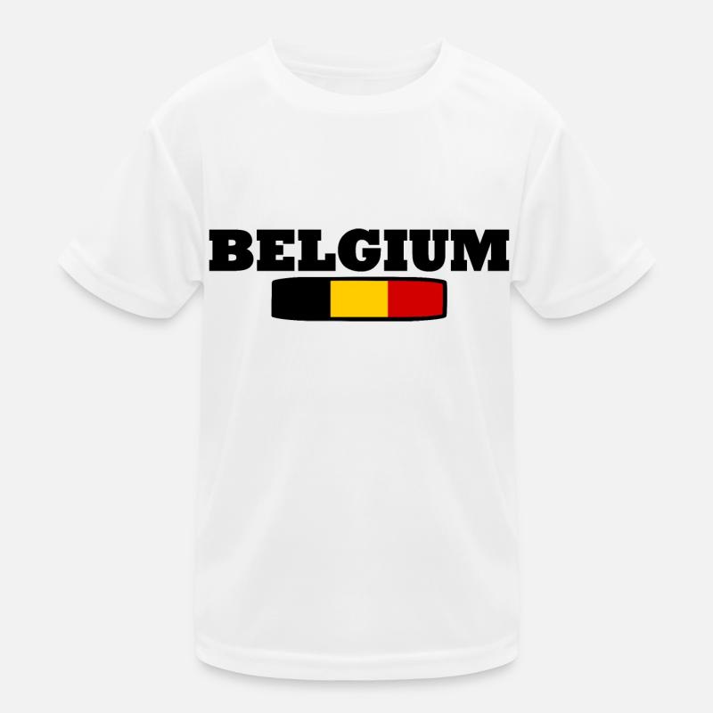 Belgien Kinder Funktions-T-Shirt