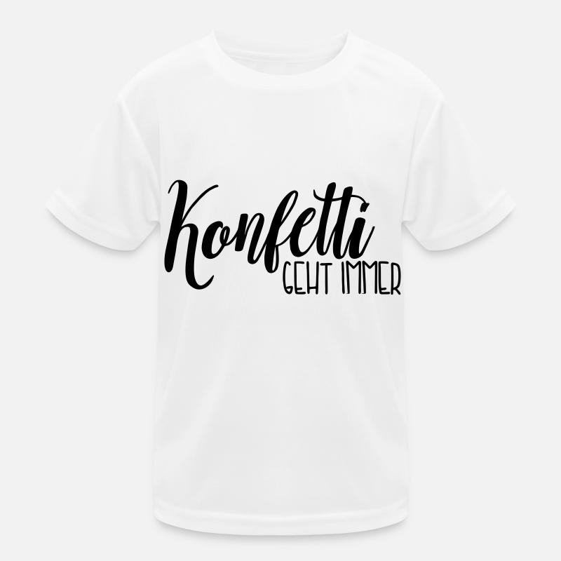 Konfetti geht immer Kinder Funktions-T-Shirt