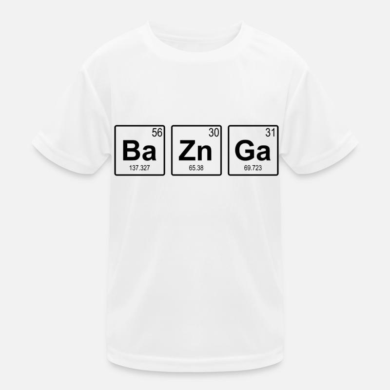 Periodensystem Elements Ba Zn Ga BaZnGa Theory Kinder Funktions-T-Shirt