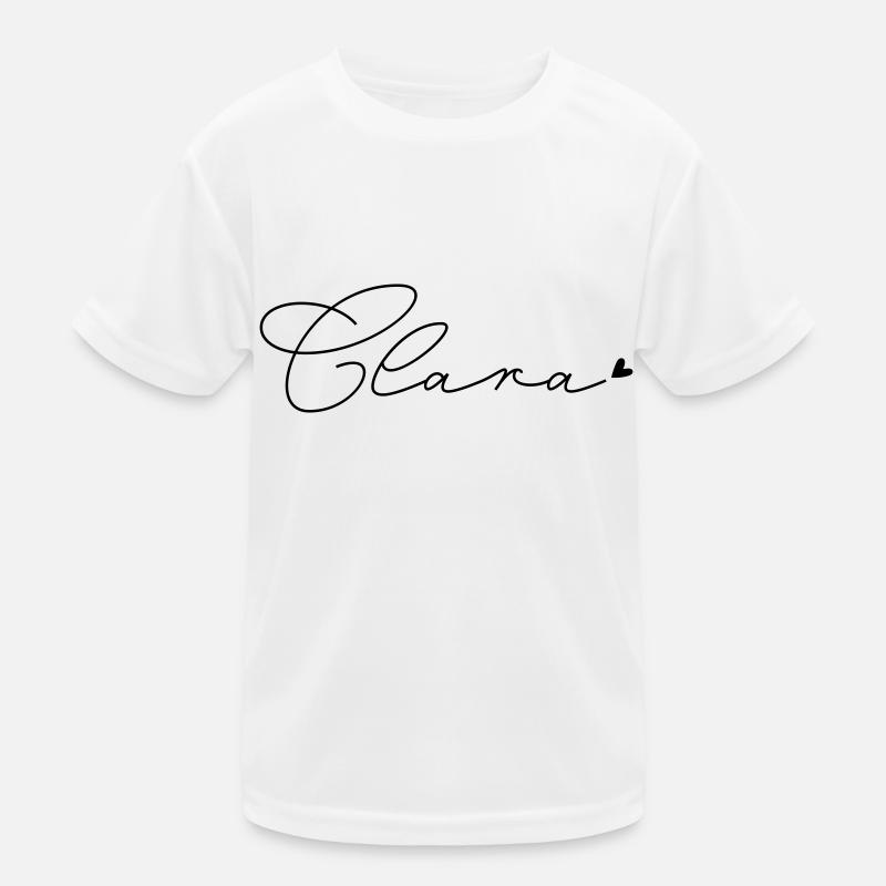 Name Clara Kinder Funktions-T-Shirt