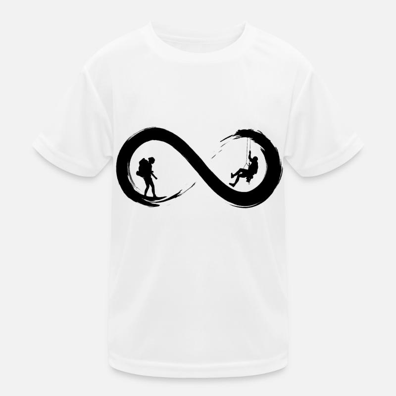 Unendliches Klettern Kinder Funktions-T-Shirt