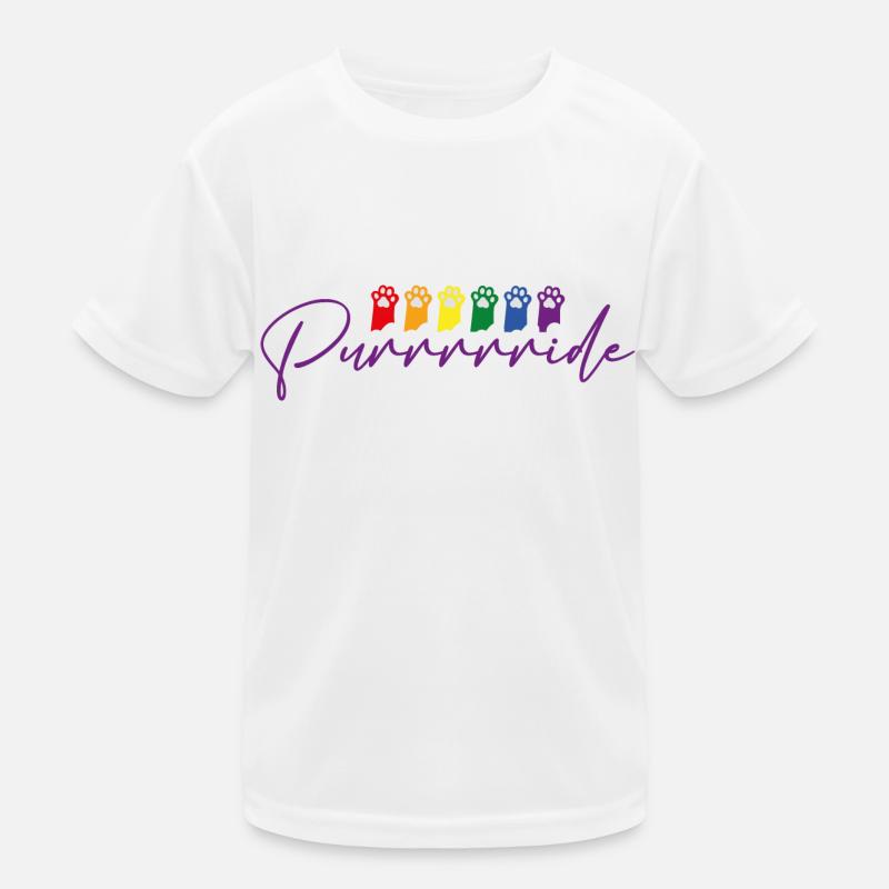 Katze Pride Kinder Funktions-T-Shirt