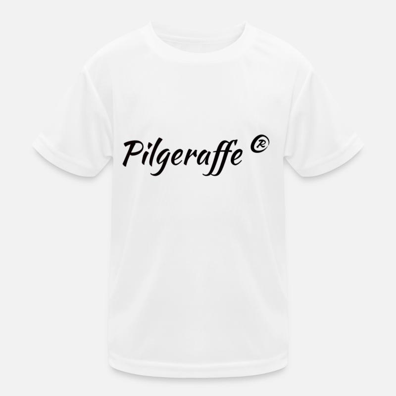 pilgeraffe - Kinder Funktions-T-Shirt - Weiß